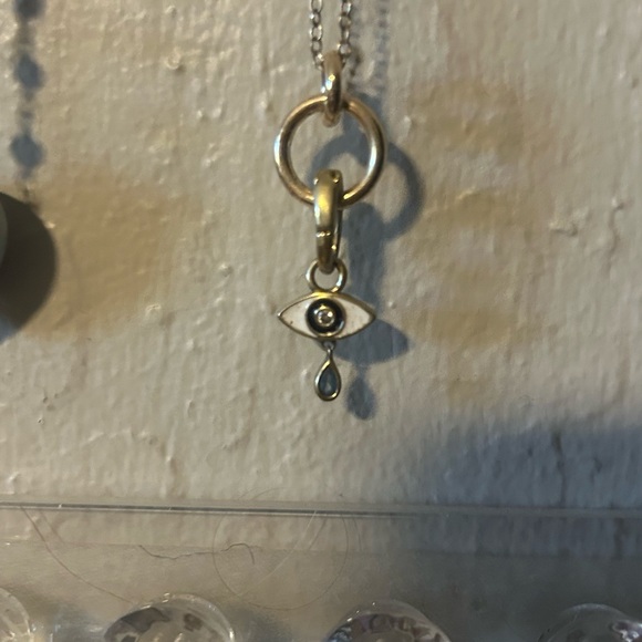 Little Rooms Gold Evil Eye Teardrop Pendant Necklace - Women Jewelry - Picture 3 of 3